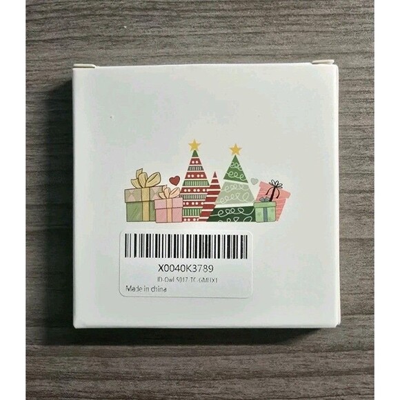 Owl Circle Ceramic Ornament Christmas Gift For Owl Lovers Holiday Decorations - Picture 3 of 3